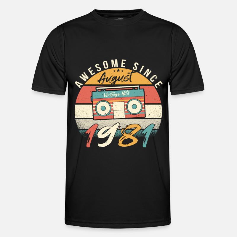 1981 July Retro - Men's Functional T-Shirt - black