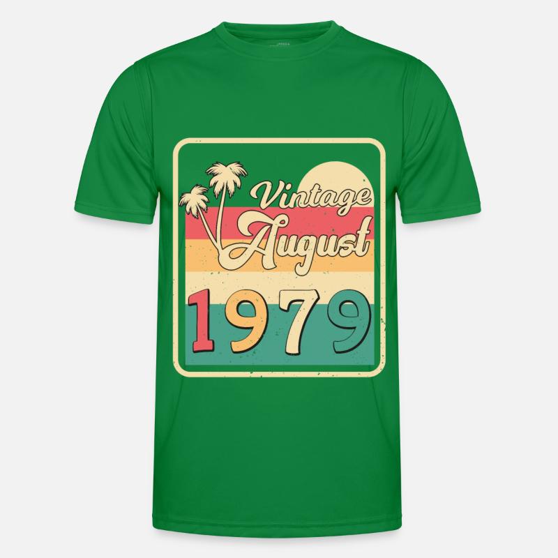 1979 August Geschenkidee Männer Funktions-T-Shirt