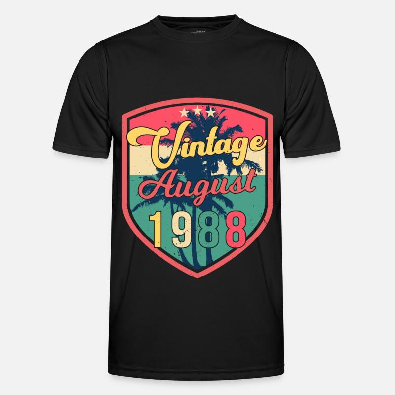 August 1988 Geschenkidee Männer Funktions-T-Shirt