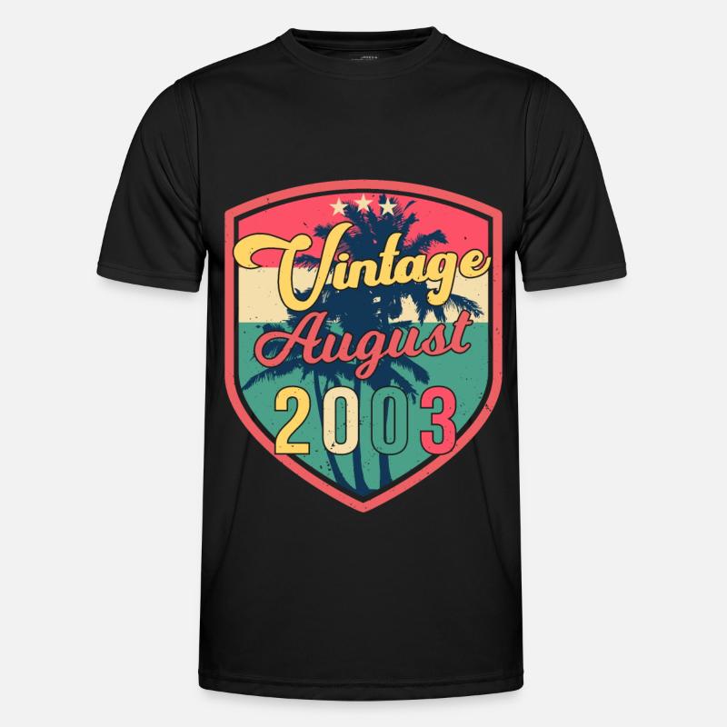 Bester Geburtsmonat August 2003 Männer Funktions-T-Shirt