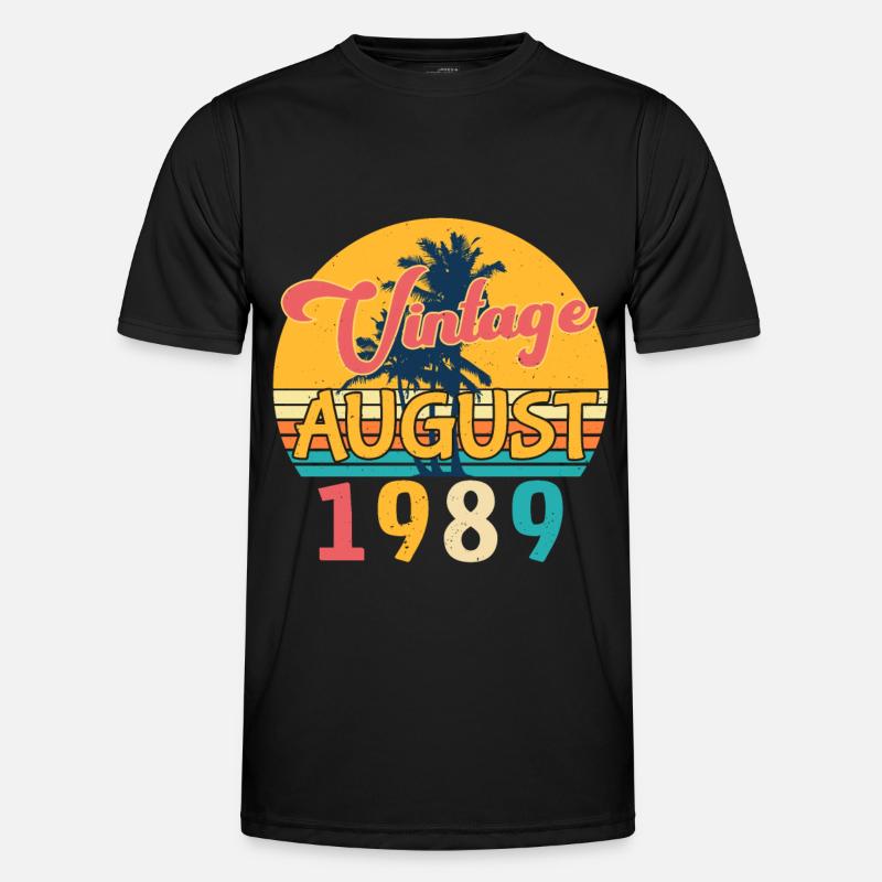 August 1989 Geschenkidee Männer Funktions-T-Shirt