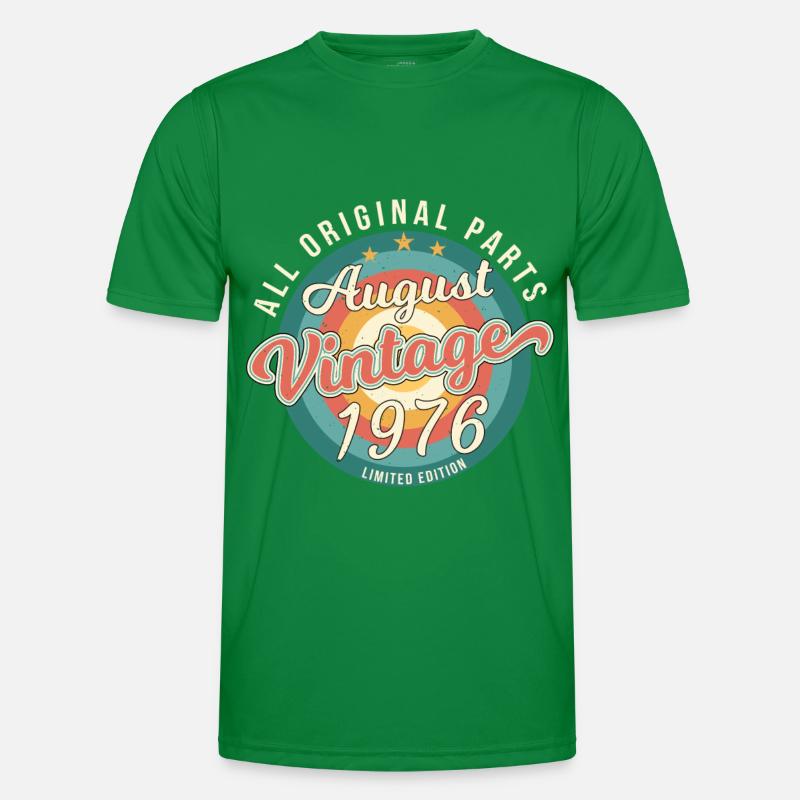 August 1976 Geschenkidee Männer Funktions-T-Shirt