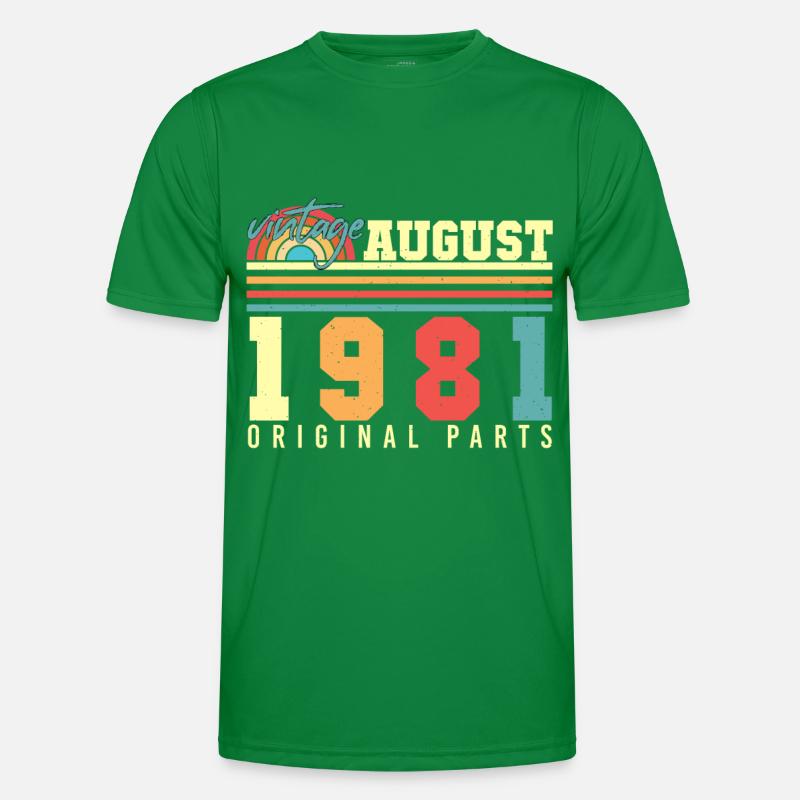August 1981 Geschenkidee Männer Funktions-T-Shirt