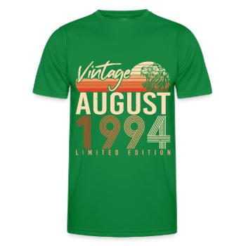 Geboren Im August 1994 - Männer Funktions-T-Shirt - Kelly Green - Vorne - AI Model Male 178 dark (178cm)