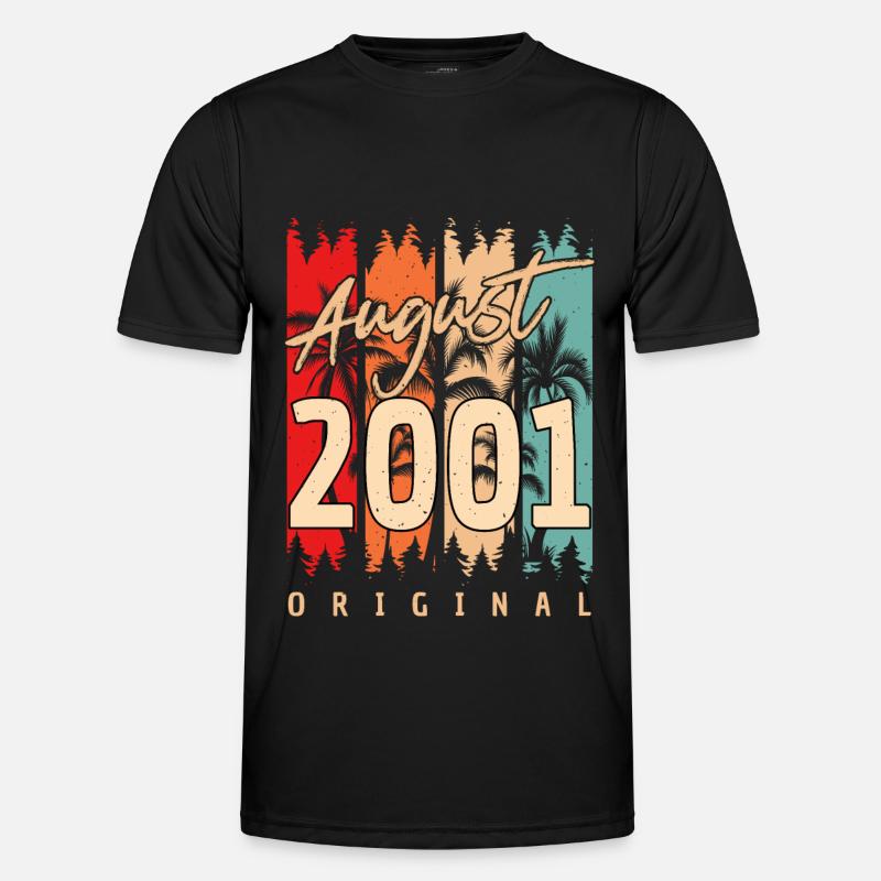Geburtsmonat August 2001 Männer Funktions-T-Shirt