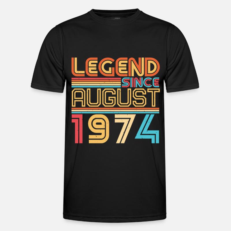August 1974 Geschenkidee Männer Funktions-T-Shirt
