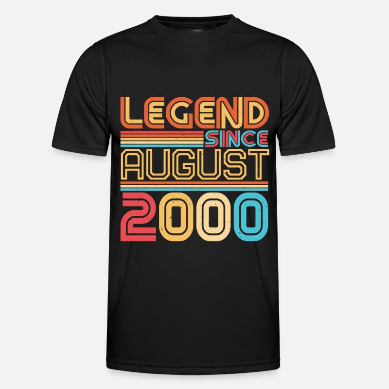 Geboren Im August 2000 Männer Funktions-T-Shirt