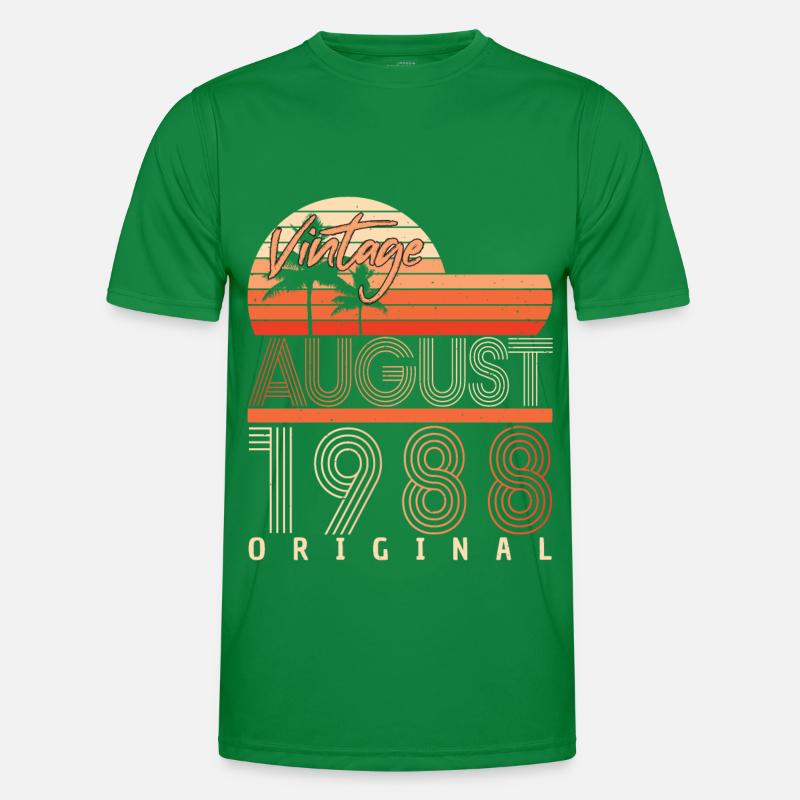 August 1988 Geschenkidee Männer Funktions-T-Shirt
