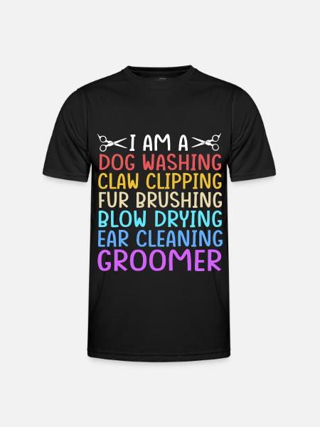 Dog groomer - Men's Functional T-Shirt - black