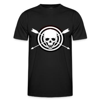 Archery Archer Archer Shirt - Men's Functional T-Shirt - black - Front - AI Model Male 178 dark (178cm)