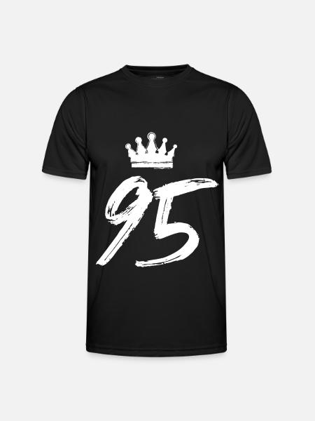 95 Number crown - Men's Functional T-Shirt - black