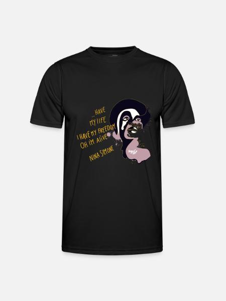 Nina simone - T-shirt sport Homme - noir