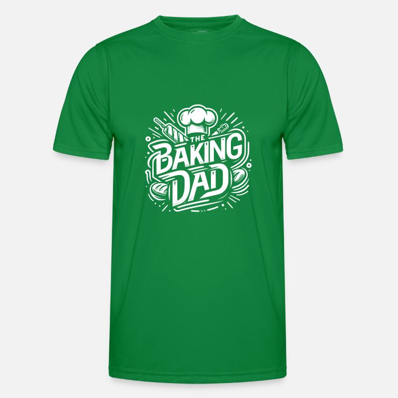 Baking Dad backender Papa unser Vater backt Männer Funktions-T-Shirt