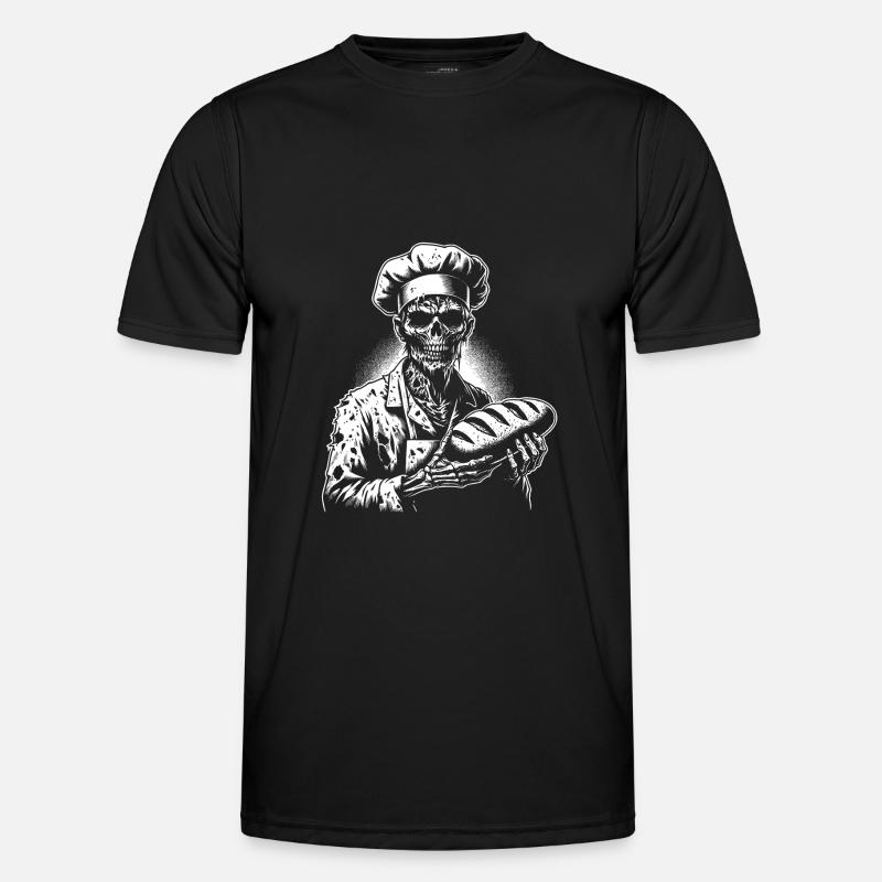 Zombie Baker Creepy Baker - Men's Functional T-Shirt - black