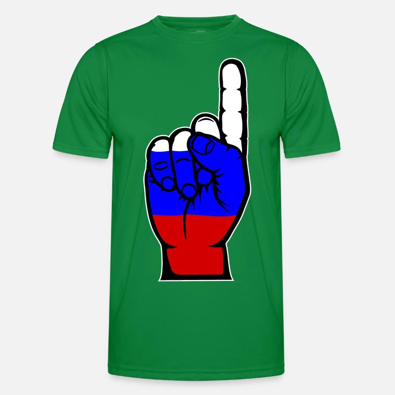 Drapeau russe numéro 1 T-shirt sport Homme