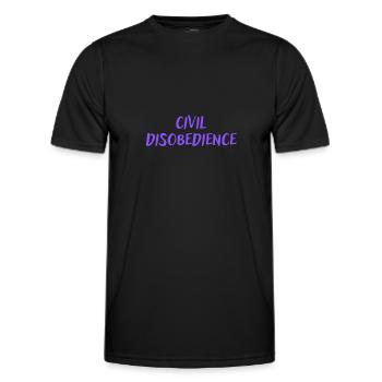 Civil disobedience - Men's Functional T-Shirt - black - Front - AI Model Male 178 dark (178cm)