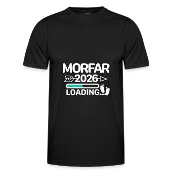 Morefar 2026 Swedish - Men's Functional T-Shirt - black - Front - AI Model Male 178 dark (178cm)