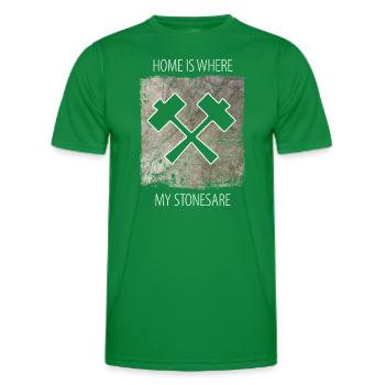Stonemason Stone Sculptor Saying - Men's Functional T-Shirt - kelly green - Front - AI Model Male 178 dark (178cm)