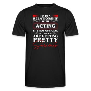 actrice actrice chanteuse Broadway - T-shirt sport Homme - noir - Devant - AI Model Male 178 dark (178cm)