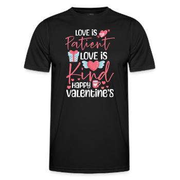 Valentine's Day Boyfriend In Love Affection - Men's Functional T-Shirt - black - Front - AI Model Male 178 dark (178cm)