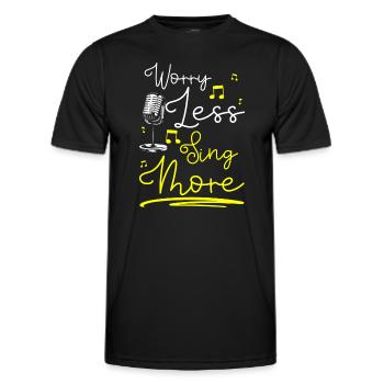 Musician Art - Men's Functional T-Shirt - black - Front - AI Model Male 178 dark (178cm)