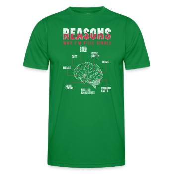 Single Love Solo - Men's Functional T-Shirt - kelly green - Front - AI Model Male 178 dark (178cm)