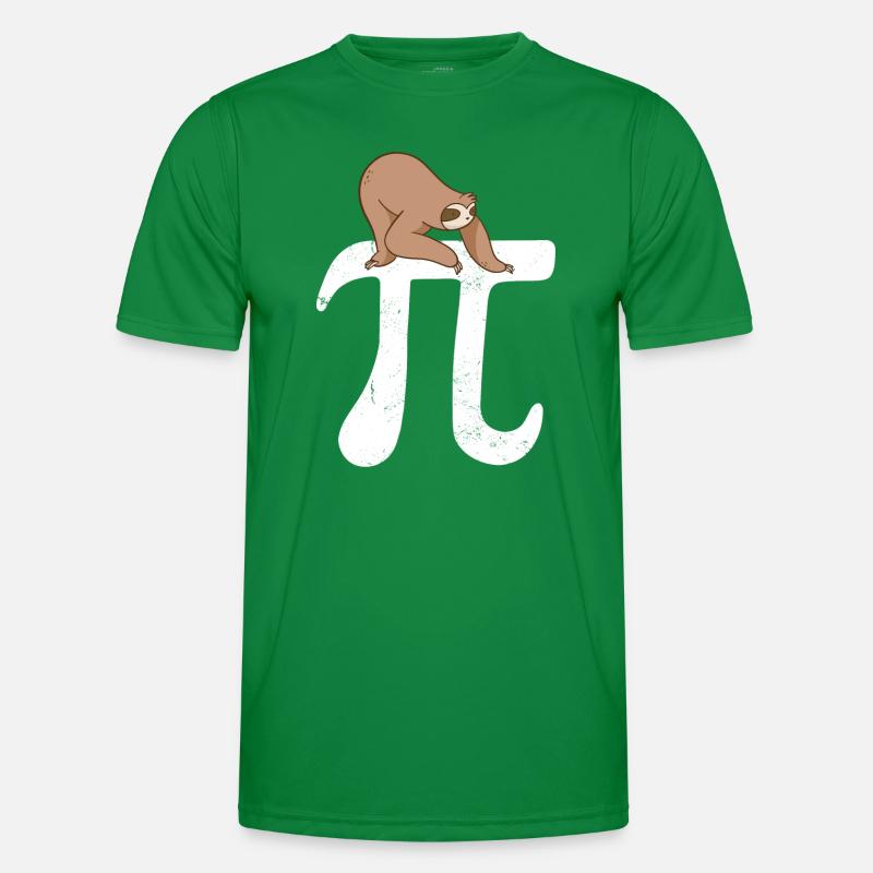 Math Sloth Pi Männer Funktions-T-Shirt