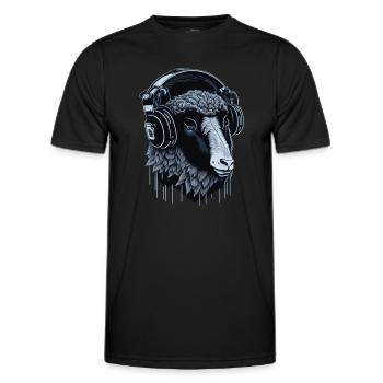 NUT CASEue - Men's Functional T-Shirt - black - Front - AI Model Male 178 dark (178cm)