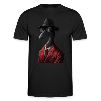 Wurm - Männer Funktions-T-Shirt - Schwarz - Vorne - AI Model Male 178 dark (178cm)