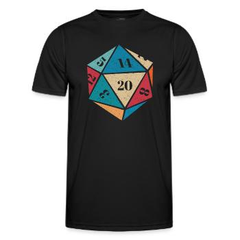 RPG RPG jeux de rôle sur table jeu de rôle de joueur - T-shirt sport Homme - noir - Devant - AI Model Male 178 dark (178cm)