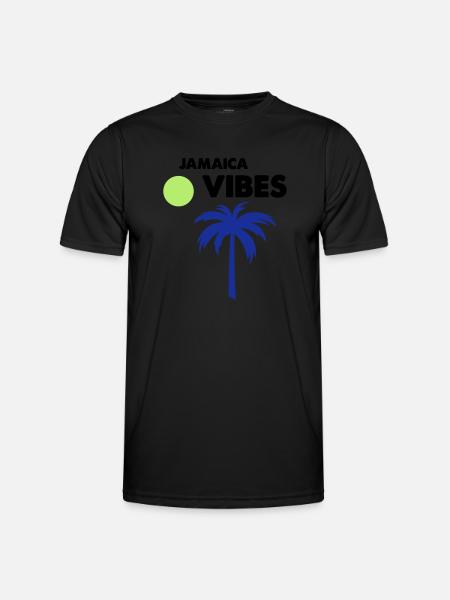jamaica vibes - Männer Funktions-T-Shirt - Schwarz