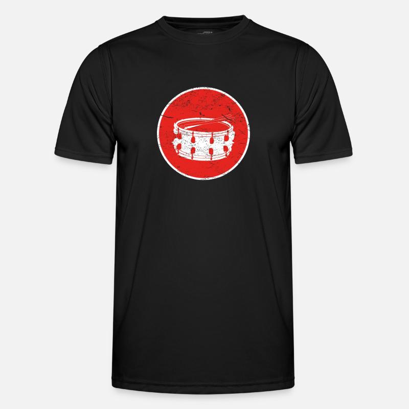 Gift drums drum drum - Men's Functional T-Shirt - black