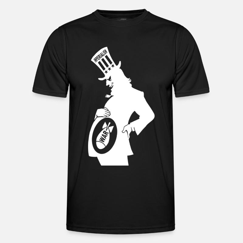 Imperialismus - Männer Funktions-T-Shirt - Schwarz