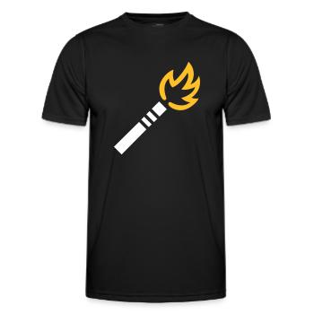 Fireworks - Men's Functional T-Shirt - black - Front - AI Model Male 178 dark (178cm)