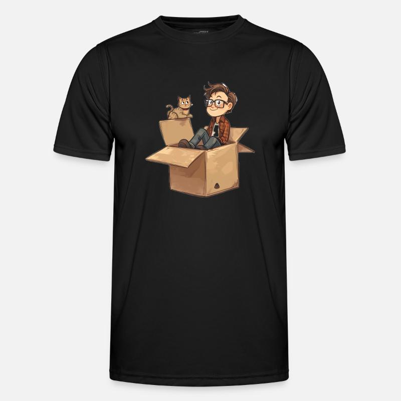 Funny Quantum Physics Meme - Men's Functional T-Shirt - black