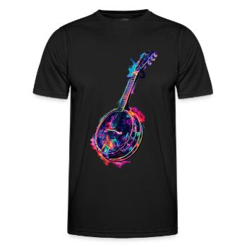Banjo - Men's Functional T-Shirt - black - Front - AI Model Male 178 dark (178cm)