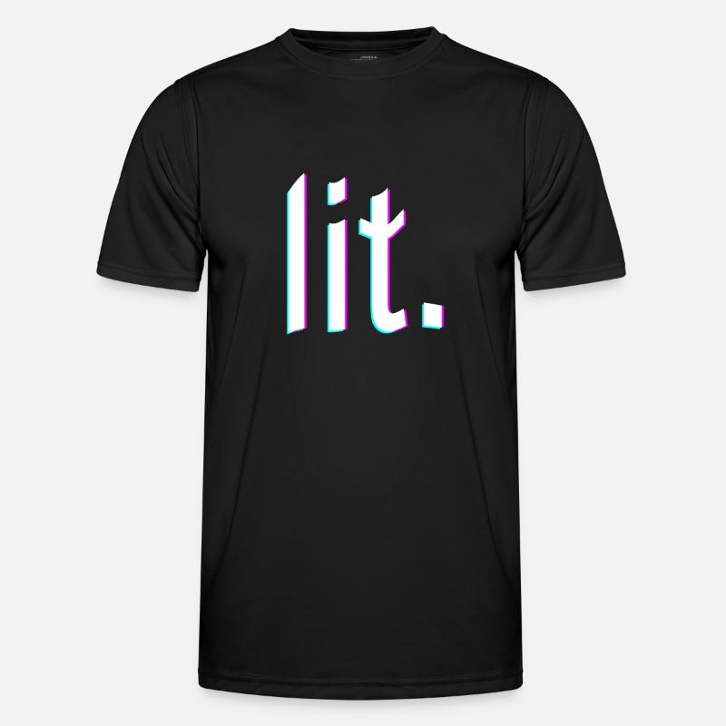 lit. design glitch Men's Functional T-Shirt