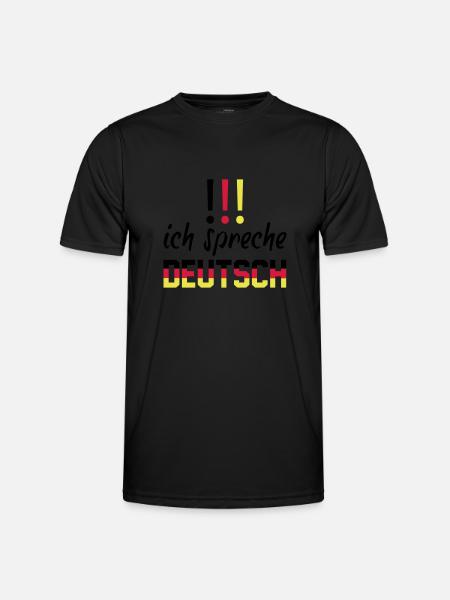 ich_spreche_deutsch - Men's Functional T-Shirt - black