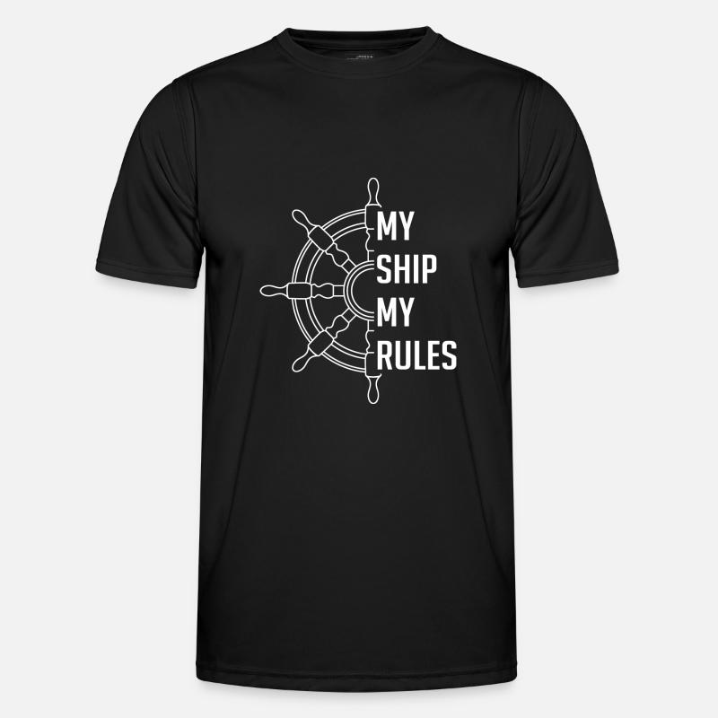 My ship my rules - Men's Functional T-Shirt - black