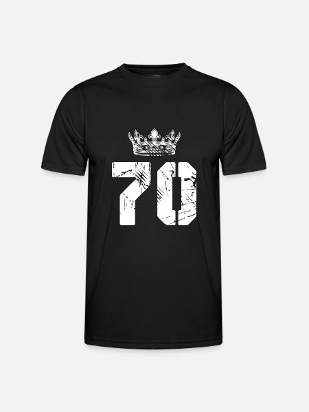 70 Number crown - Men's Functional T-Shirt - black