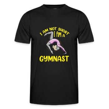 Je ne suis pas court Je suis un gymnaste Gymnastique drôle - T-shirt sport Homme - noir - Devant - AI Model Male 178 dark (178cm)