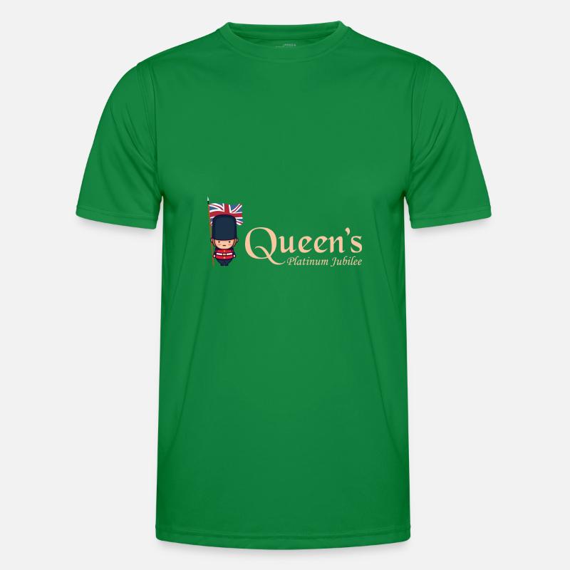 British Queen Monarchy Platinum Jubilee 70th yr Men's Functional T-Shirt