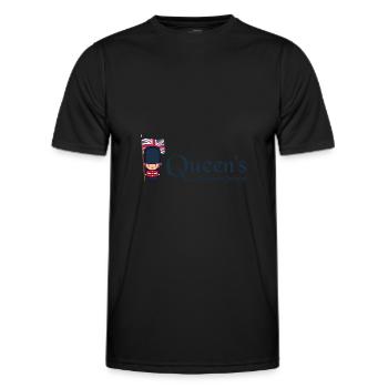 Real British Soldier Monarchy Platinum Jubilee - Men's Functional T-Shirt - black - Front - AI Model Male 178 dark (178cm)