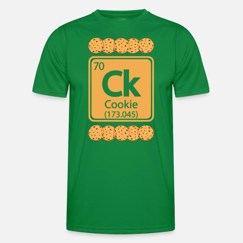 Cookie Element - Funny Periodic Table Men's Functional T-Shirt