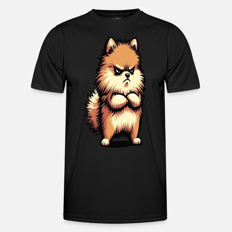 Zwergspitz Zwergspitze Zwerspitzhalter Spitz - Männer Funktions-T-Shirt - Schwarz