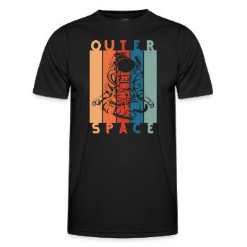 Système solaire de voyage dans l'espace de l'univers spatial - T-shirt sport Homme - noir - Devant - AI Model Male 178 dark (178cm)