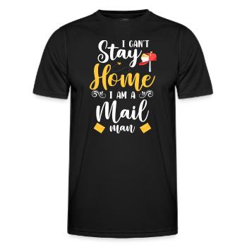 Post Paketdienst Kurier - Männer Funktions-T-Shirt - Schwarz - Vorne - AI Model Male 178 dark (178cm)