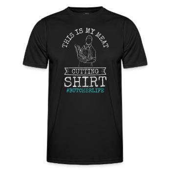 Butcher Butcher Beef - Men's Functional T-Shirt - black - Front - AI Model Male 178 dark (178cm)