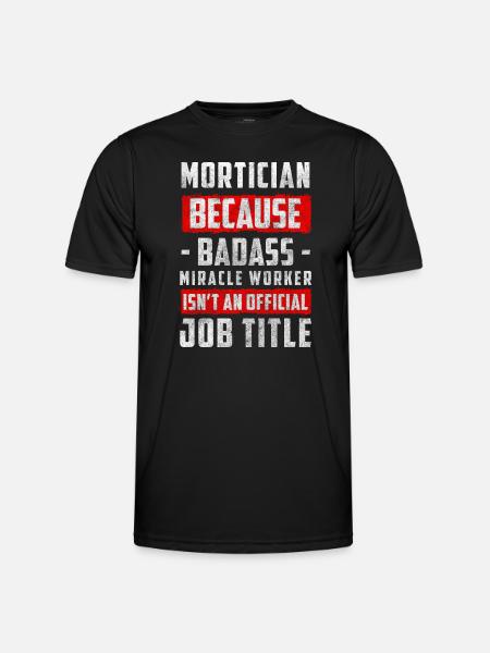 Pompes funèbres - T-shirt sport Homme - noir