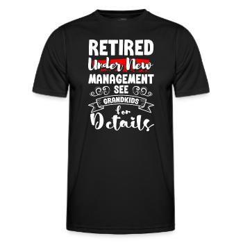 Großeltern Enkel Liebe - Männer Funktions-T-Shirt - Schwarz - Vorne - AI Model Male 178 dark (178cm)